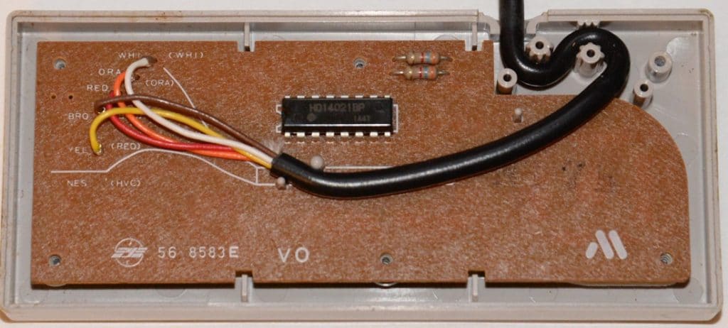 NES controller 4021 shift register GPIO extender
